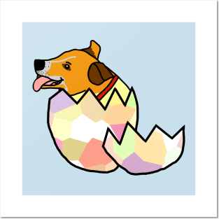 Puppy Hatches from Easter Egg Posters and Art